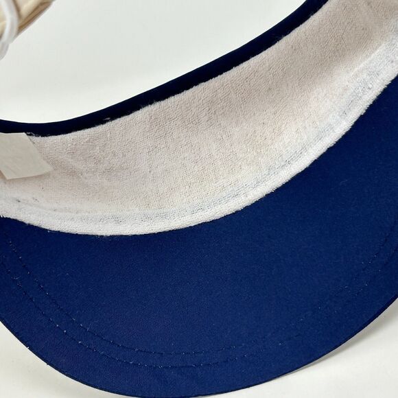 Vintage St George Utah Niffer Visor Hat Cap 80s Blue Strapback - Picture 5 of 9